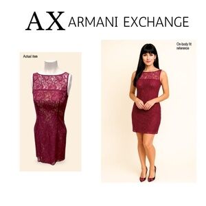 🌸 AX Magenta Lace Dress 👗 | Size 0 | Elegant & Flirty 💕#PrettyInLace-Bundle